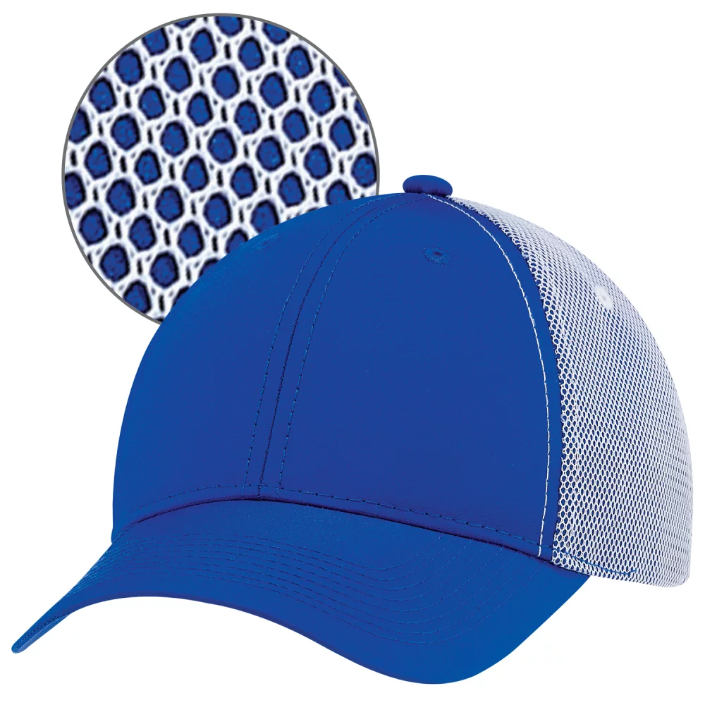 Casquette ajustée à 6 panneaux avec maille collée