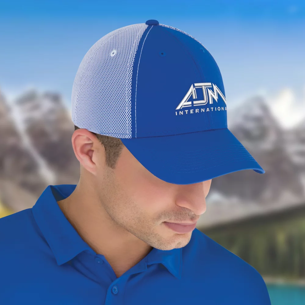 Casquette ajustée à 6 panneaux avec maille collée