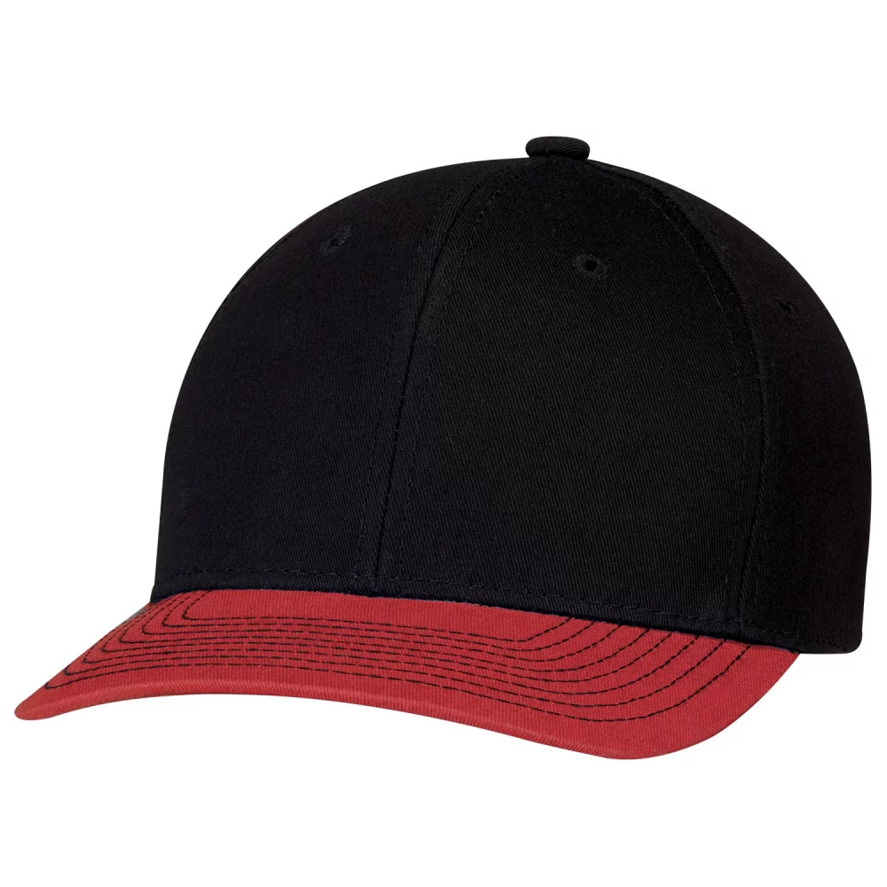 Casquette en sergé de coton chino de luxe à 6 panneaux