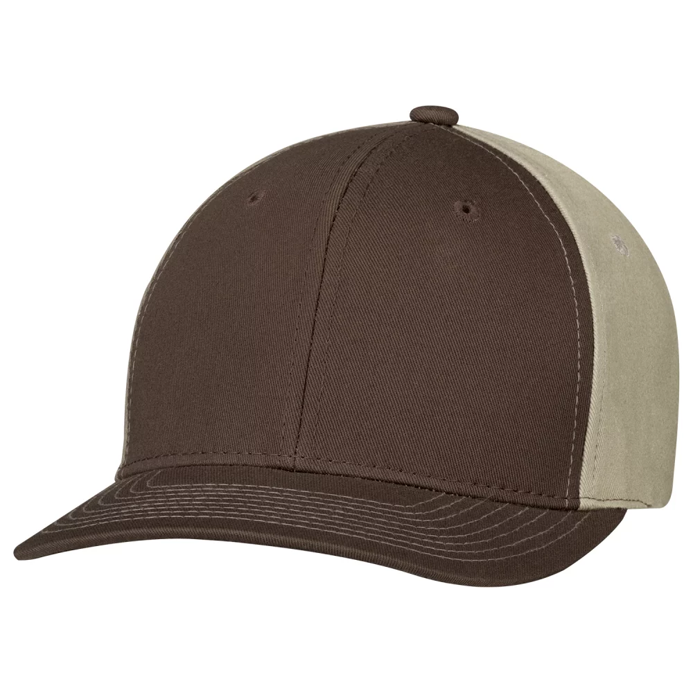 Casquette en sergé de coton chino de luxe à 6 panneaux