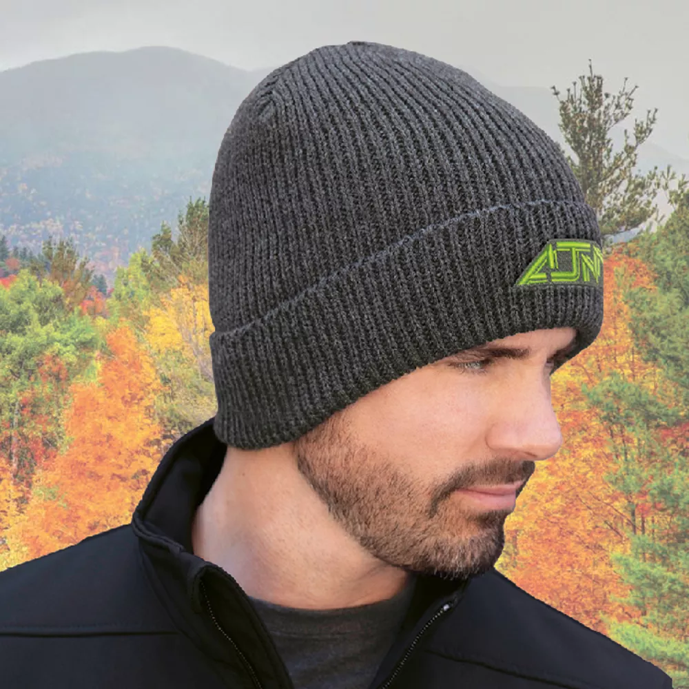 Bonnet à revers avec doublure en polaire de corail en polyester