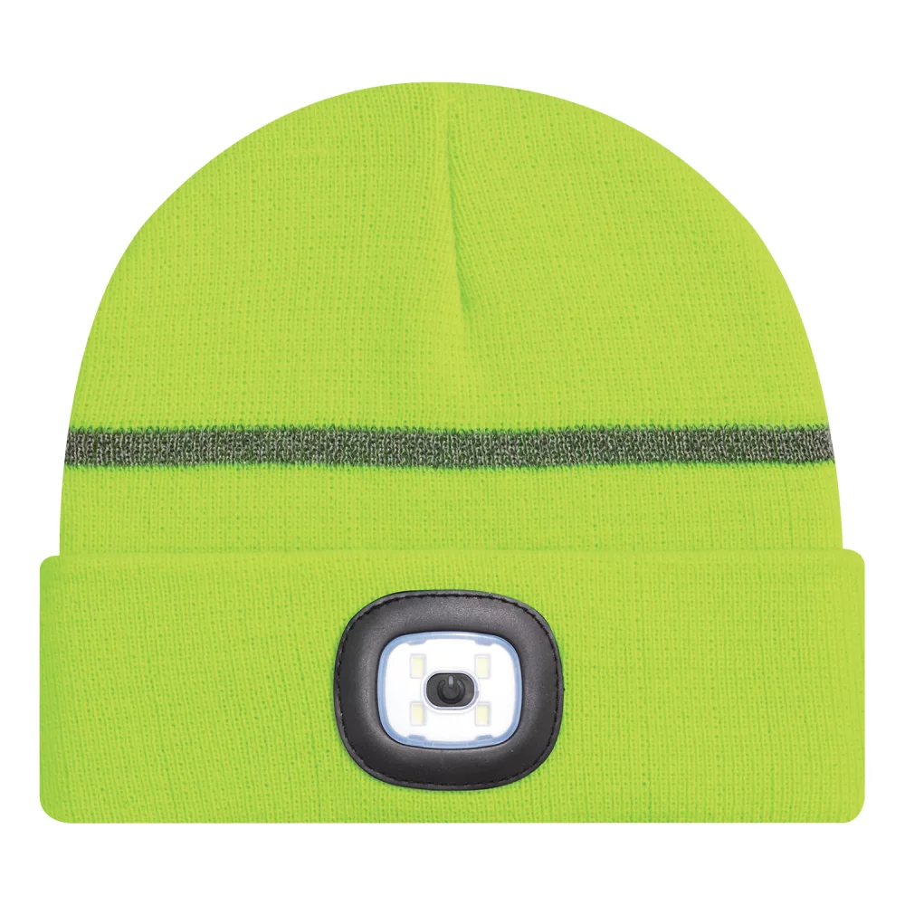 Tuque réfléchissante avec lumière LED