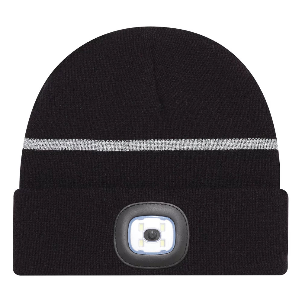 Tuque réfléchissante avec lumière LED