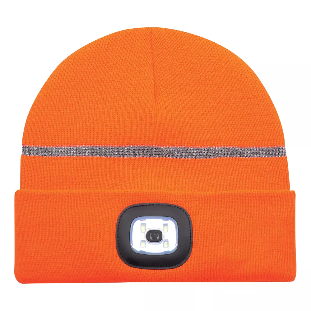 Tuque réfléchissante avec lumière LED