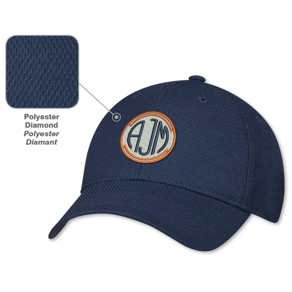Casquette de baseball en polyester diamant