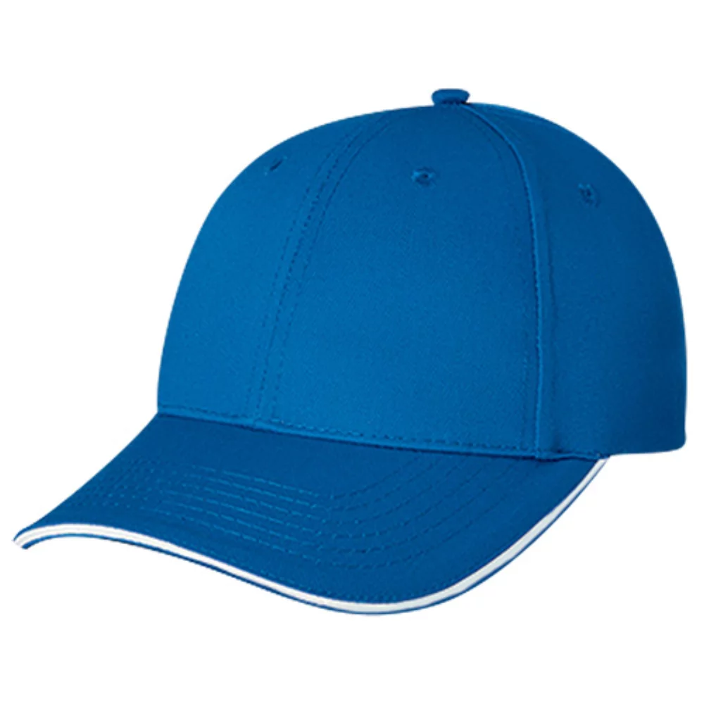 Casquette en polycoton avec bordure contrastée