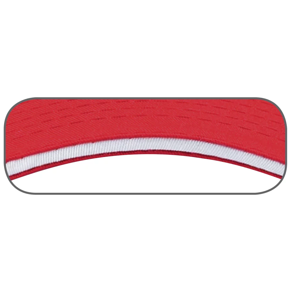 Casquette en polycoton avec bordure contrastée