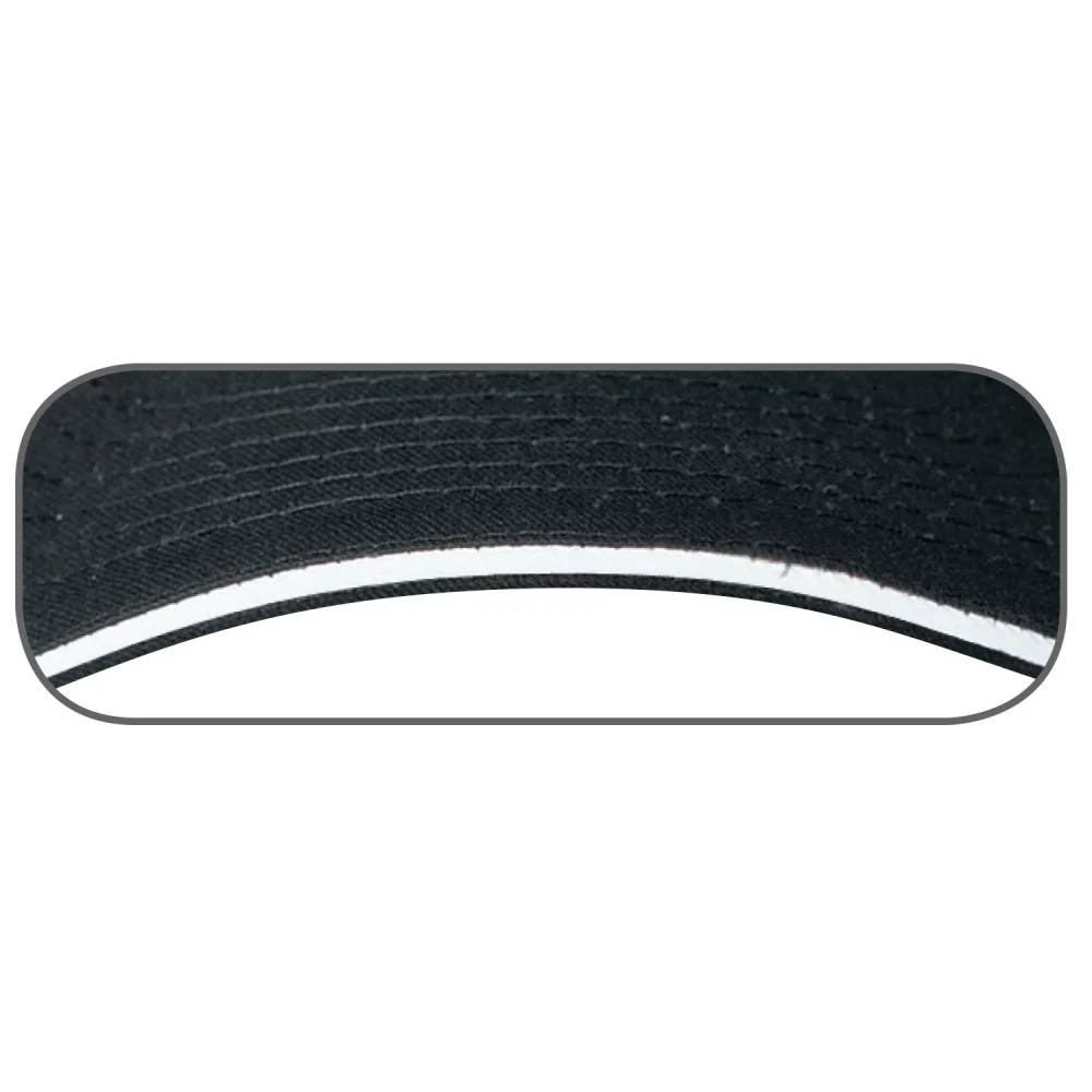 Casquette en polycoton avec bordure contrastée