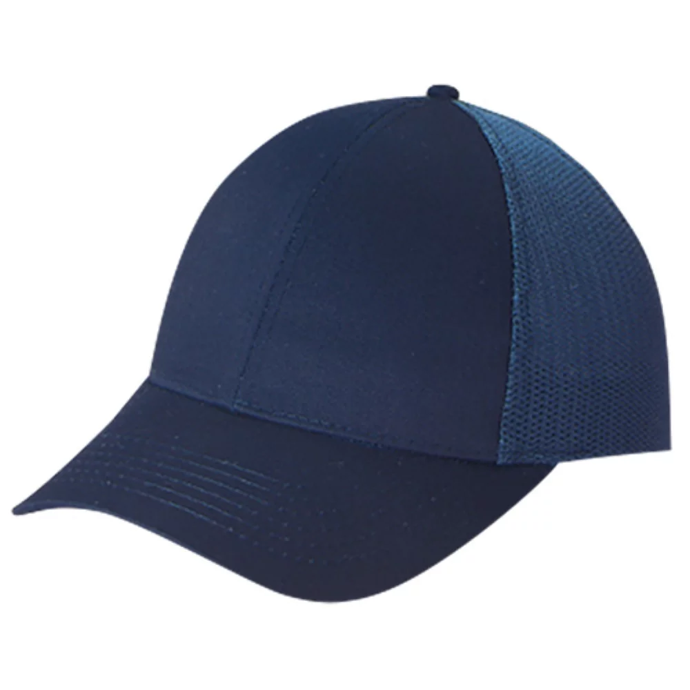 Polycotton/Polyester Cap w/Mesh Back