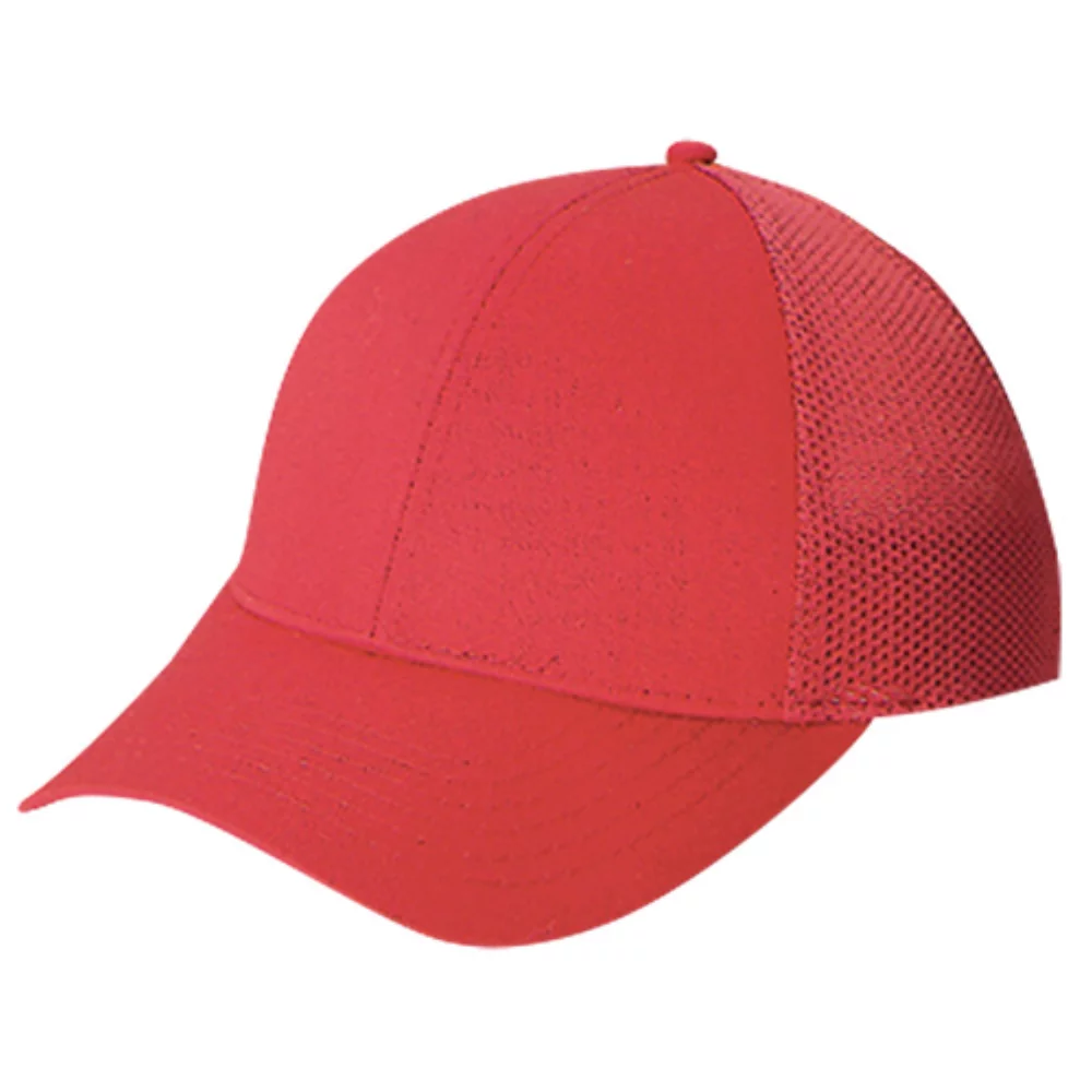 Casquette en polycoton/polyester avec dos en filet