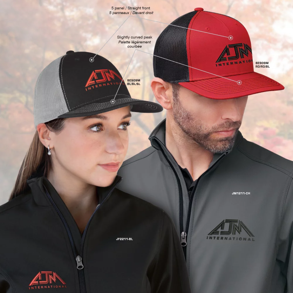 Casquette Pro-Round-Five à 5 panneaux (dos en filet)