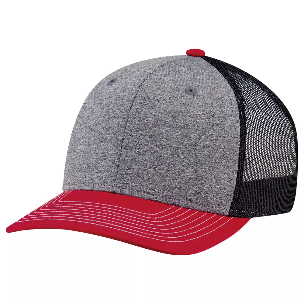 Casquette en toile de coton chiné