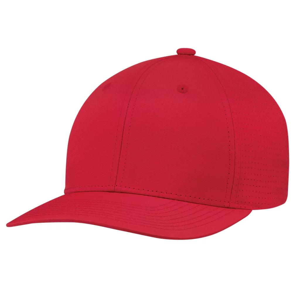 Casquette à 6 panneaux construite Pro-Round (dos en maille) - en maille en polyester ripstop