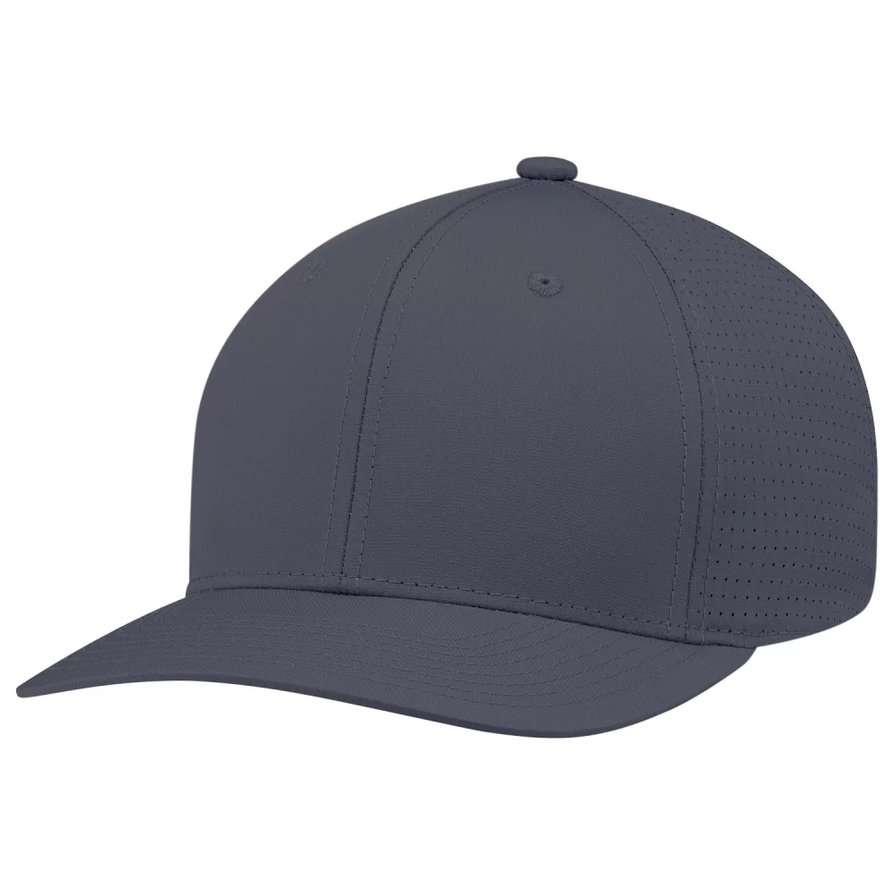 Casquette à 6 panneaux construite Pro-Round (dos en maille) - en maille en polyester ripstop