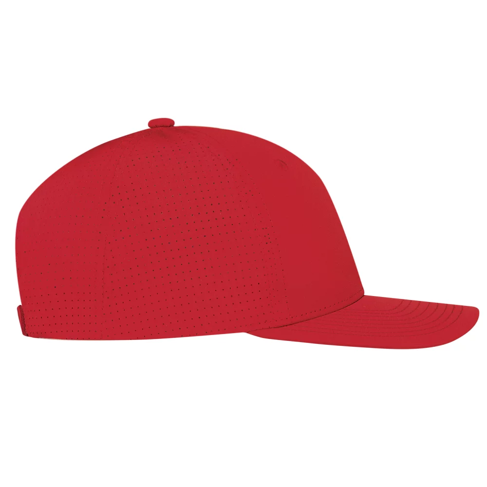 Casquette à 6 panneaux construite Pro-Round (dos en maille) - en maille en polyester ripstop