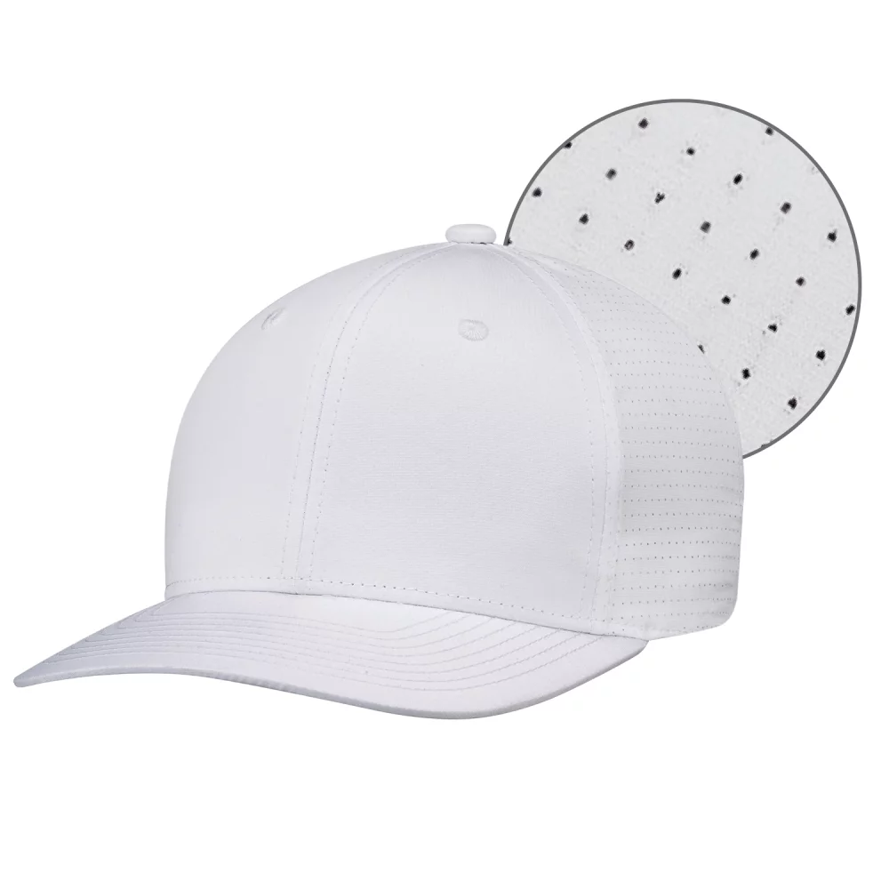 Casquette à 6 panneaux construite Pro-Round (dos en maille) - en maille en polyester ripstop