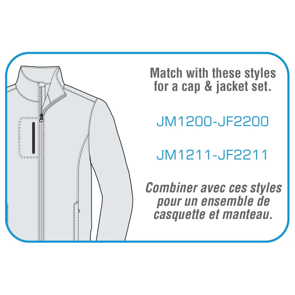 Casquette à 6 panneaux construite Pro-Round (dos en maille) - en maille en polyester ripstop