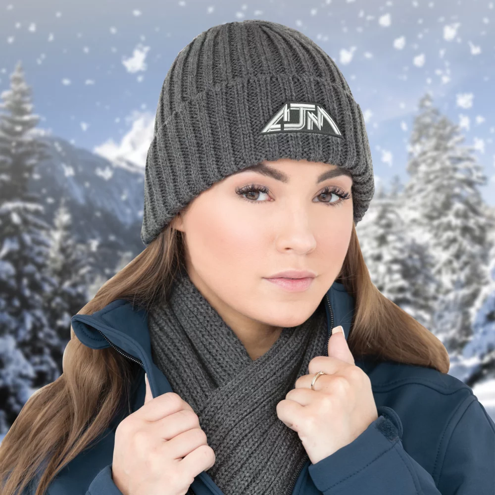 Oversized Chunky Rib Knit Scarf