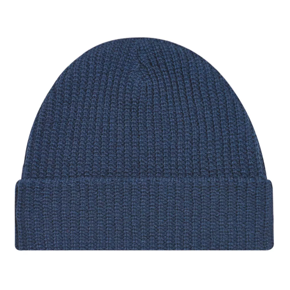Bonnet à revers en tricot gaufré épais