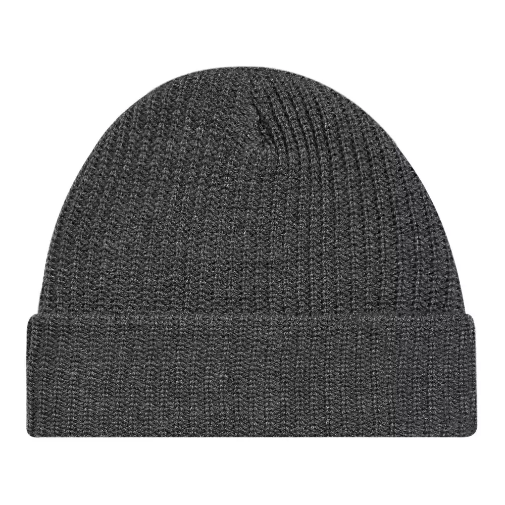 Bonnet à revers en tricot gaufré épais
