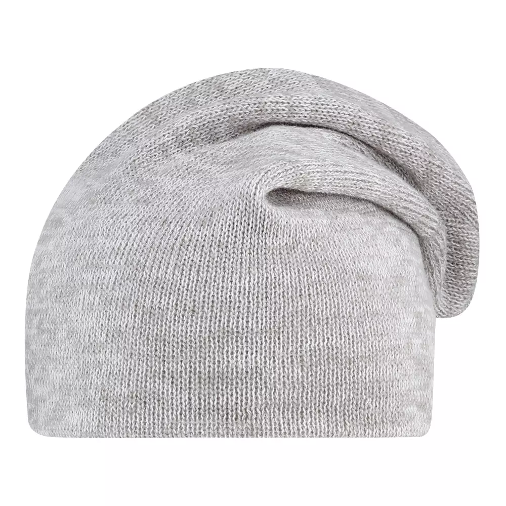 Bonnet en tricot côtelé chiné décontracté