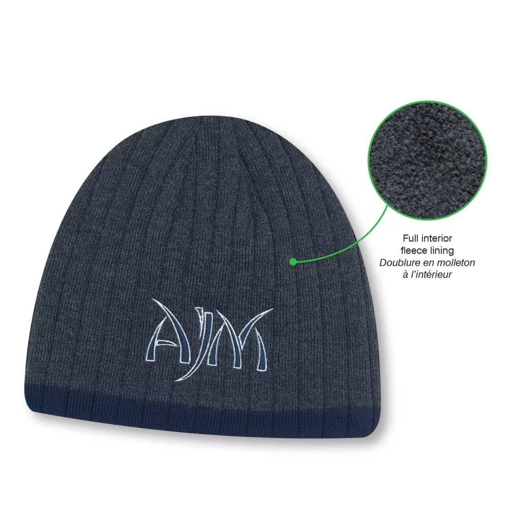 Bonnet en tricot en micro-polaire acrylique/polyester