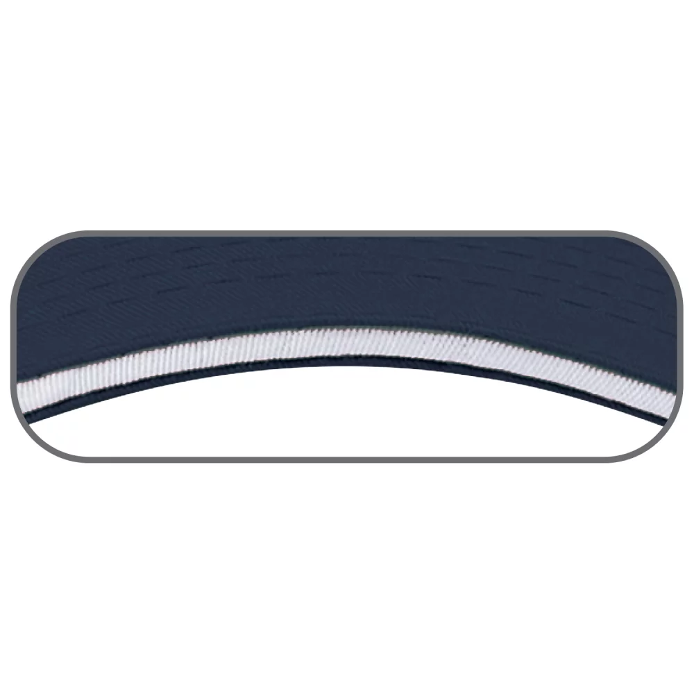 Casquette de jeunesse structurée à 6 panneaux avec bordure contrastante