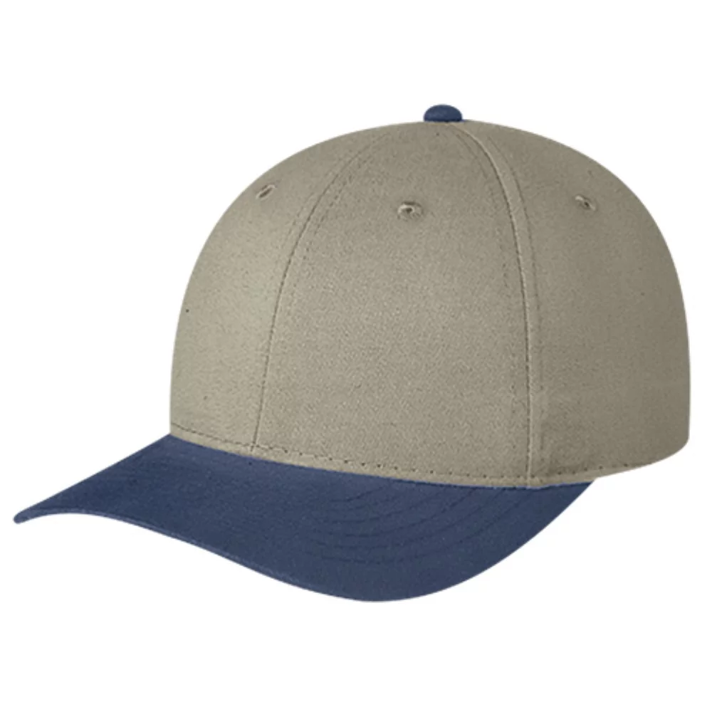 Casquette en toile de coton brossé à contours