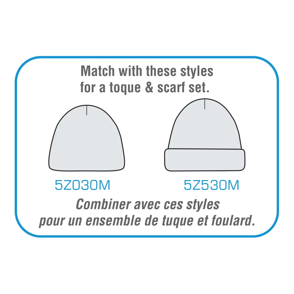 Lightweight Acrylic Rib Knit Scarf