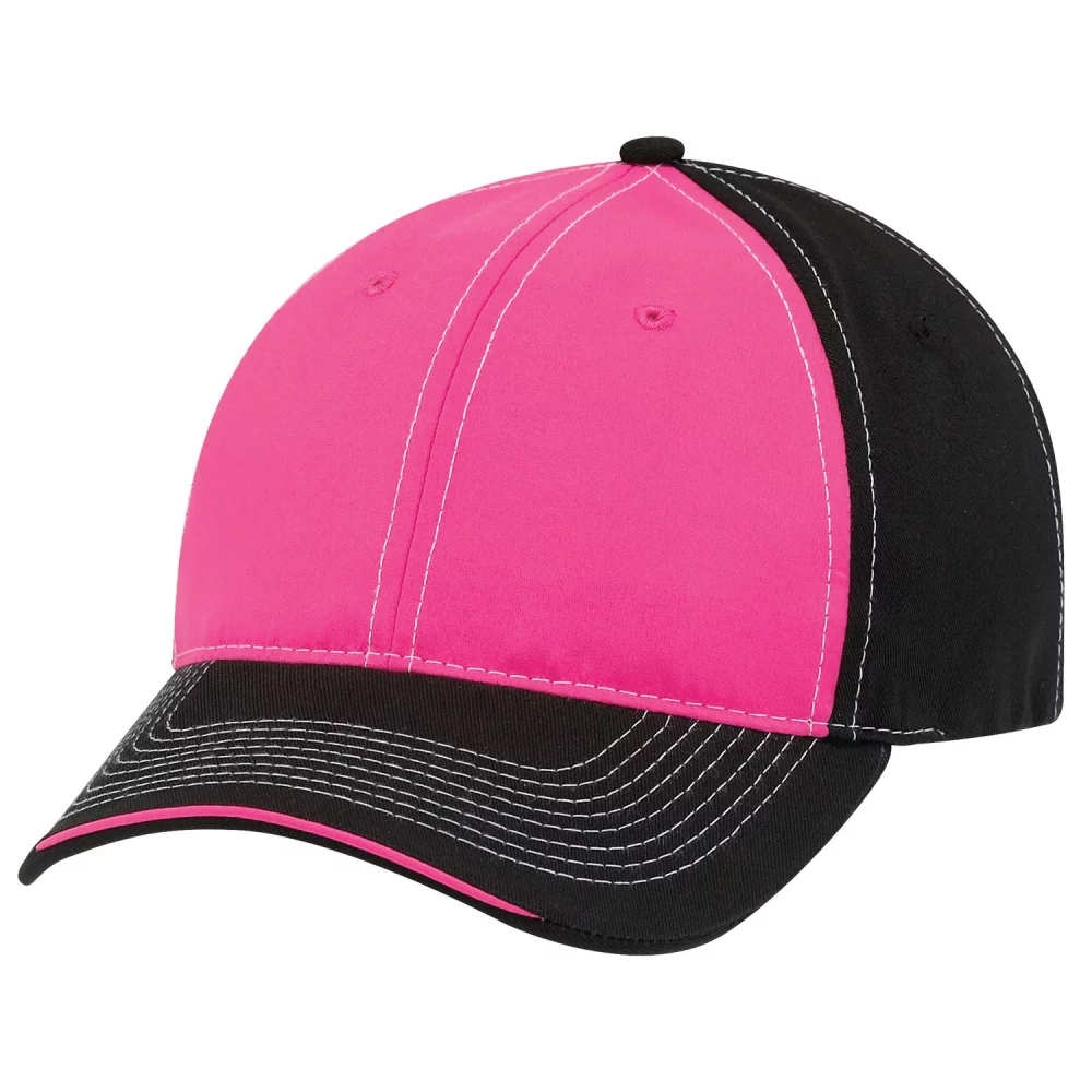 Casquette néon en sergé de coton/polyester de luxe