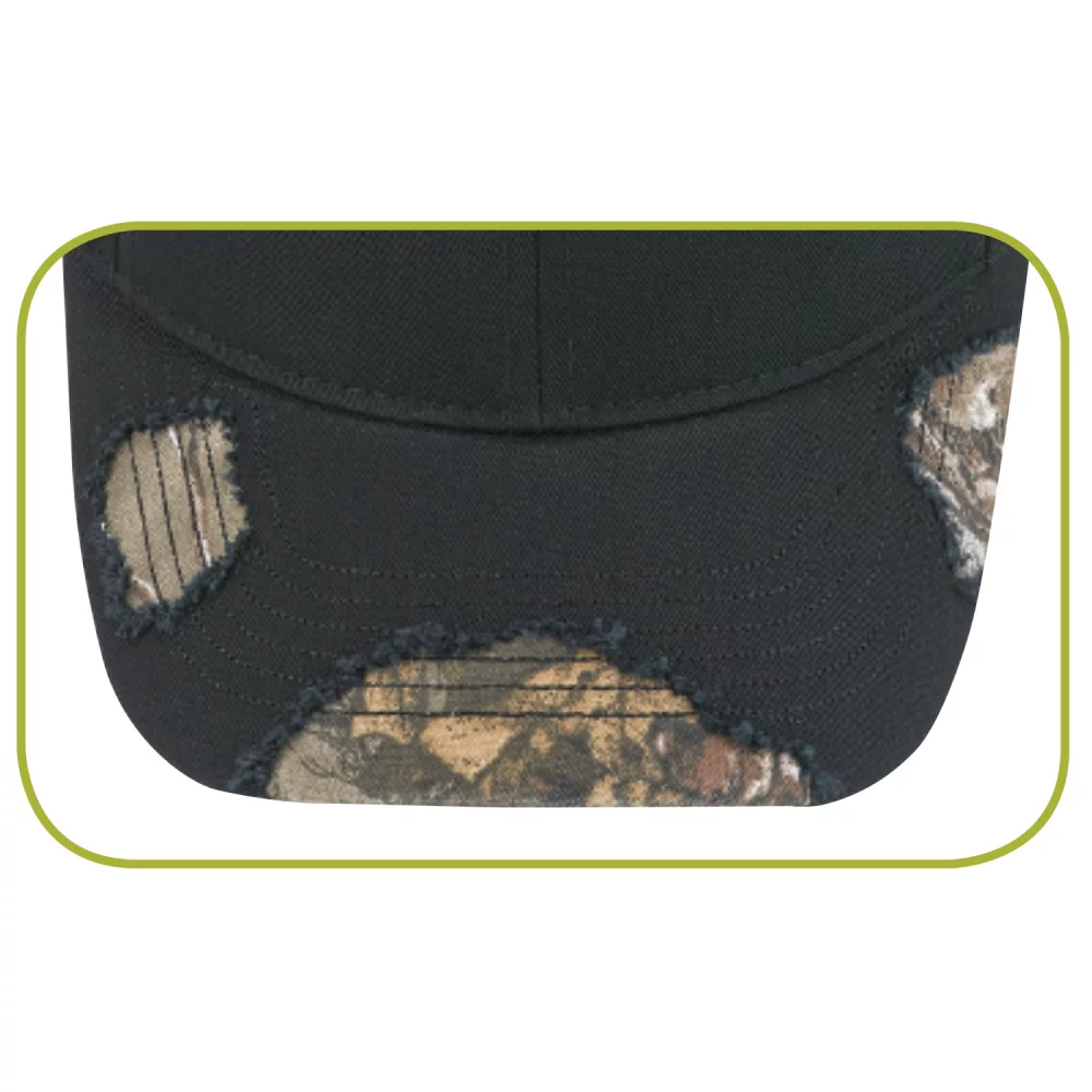 Brushed Polycotton/Deluxe Chino Twill Enzyme Washed Cap (Mossy Oak Break Up® or Realtree®)