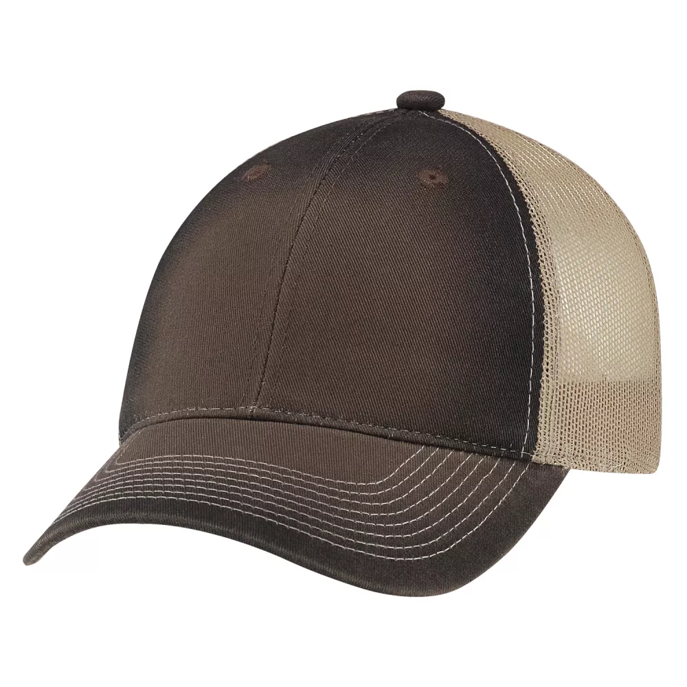 Enzyme Washed Deluxe Chino Twill Cap w/Stained Trim