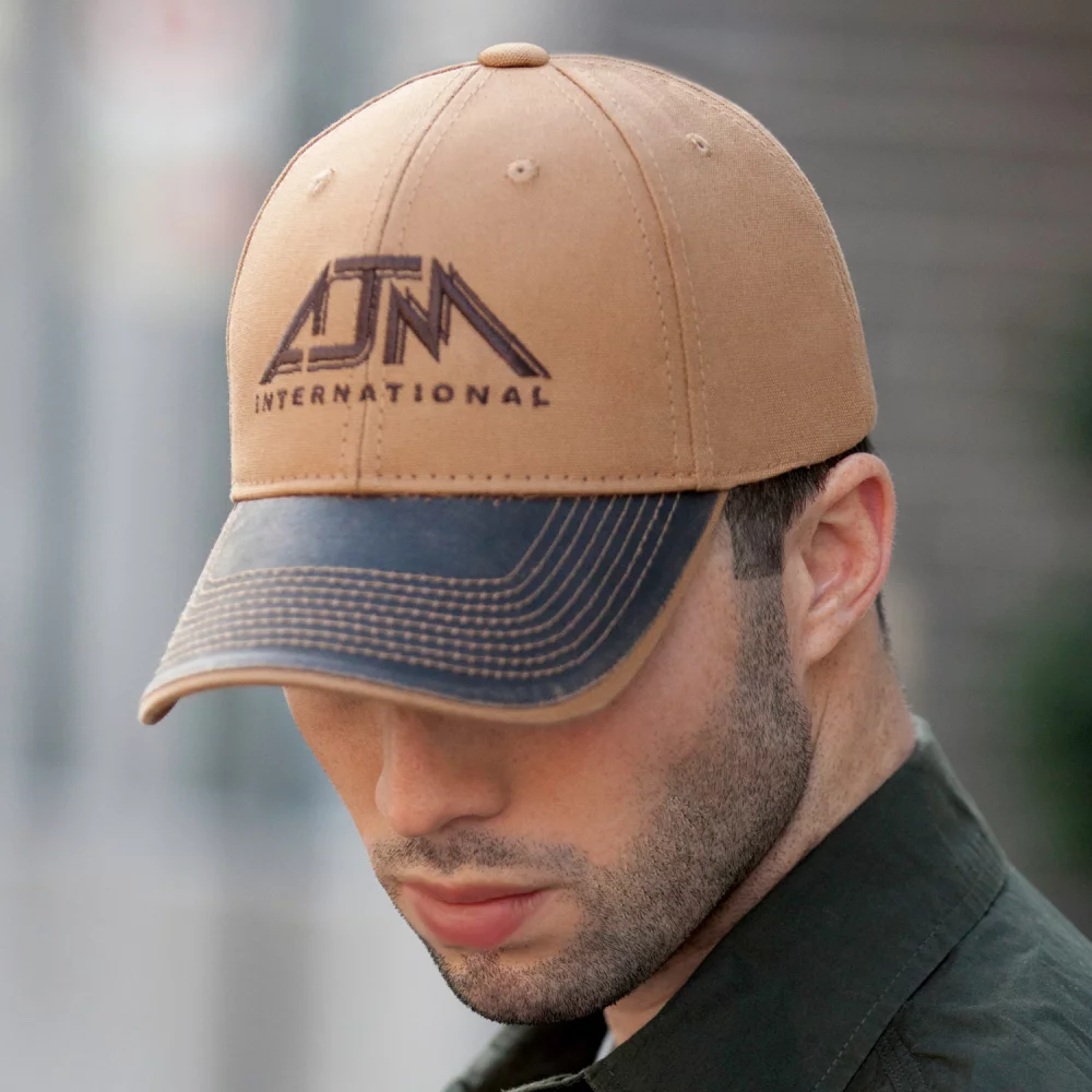 Casquette en toile de polycoton/duck usée