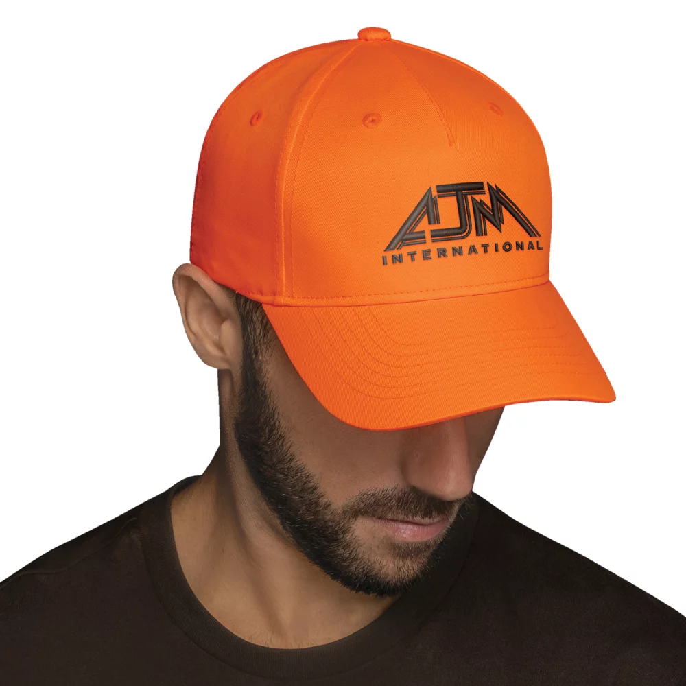 Casquette de chasse / de sécurité - 5 panneaux construits en pleine coupe ajustée.