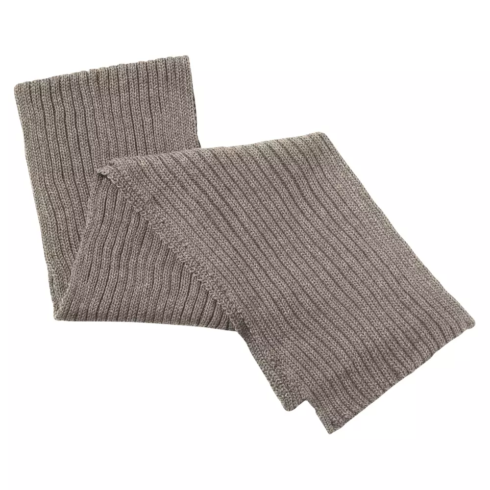 Écharpe en tricot côtelé surdimensionnée et épaisse