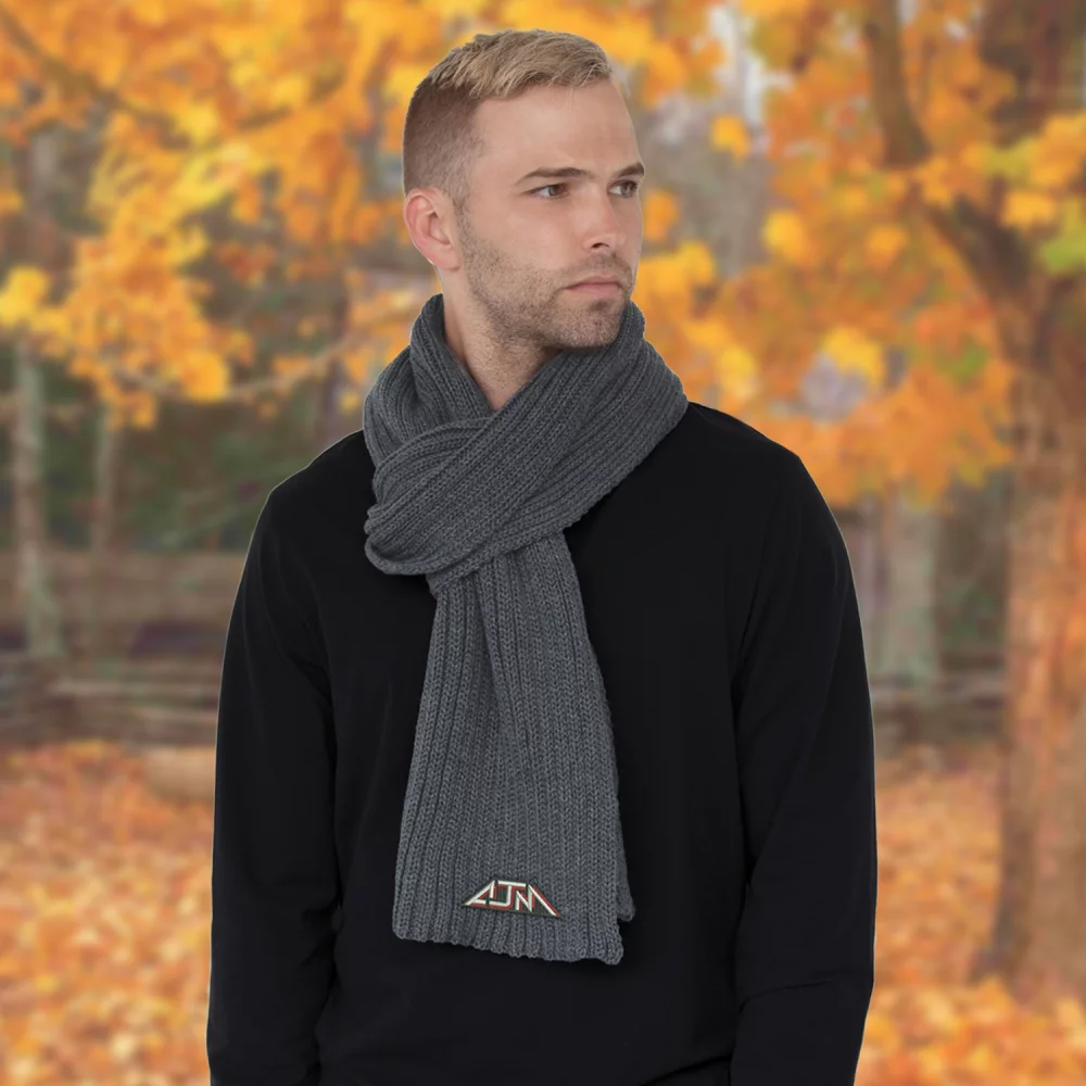 Oversized Chunky Rib Knit Scarf