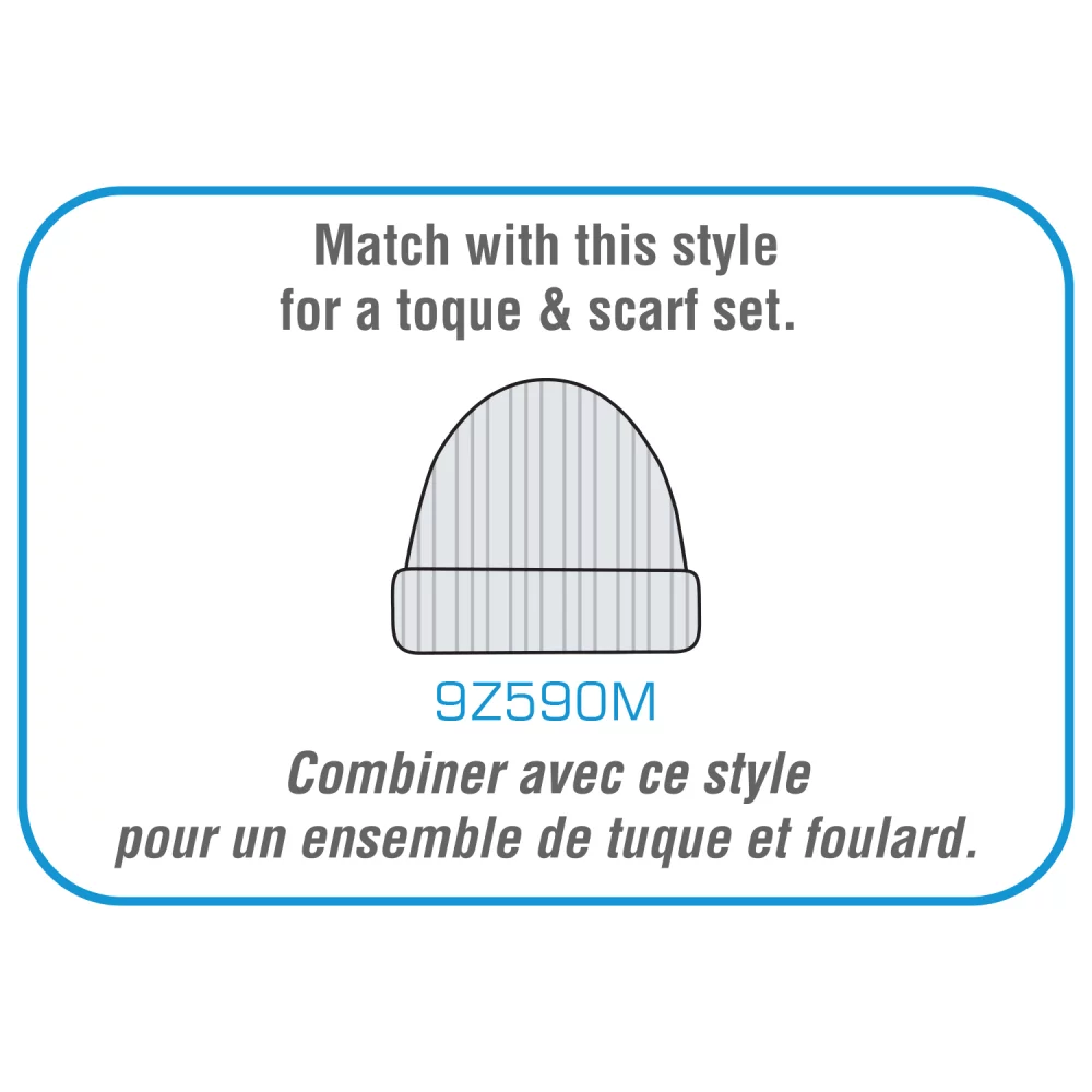 Écharpe en tricot côtelé surdimensionnée et épaisse