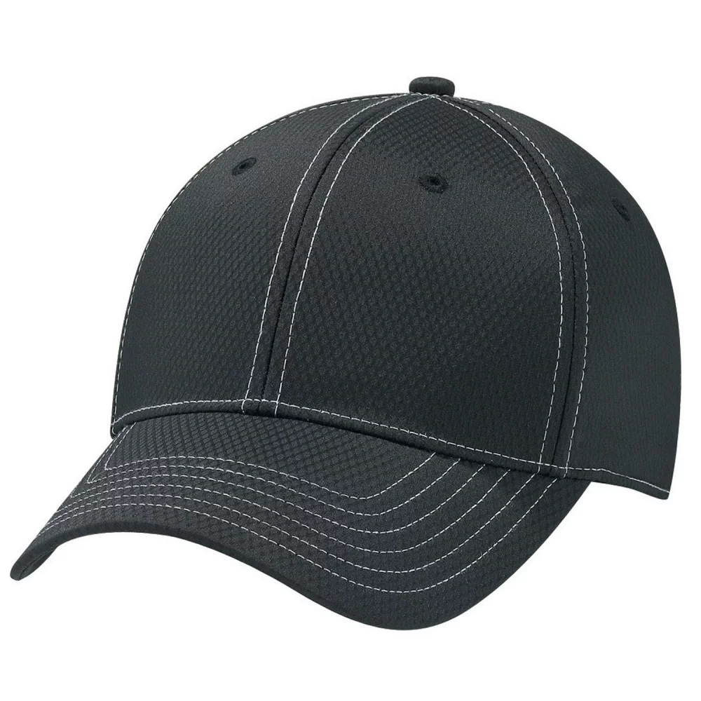 Casquette en polyester de classe A avec diamants et spandex.