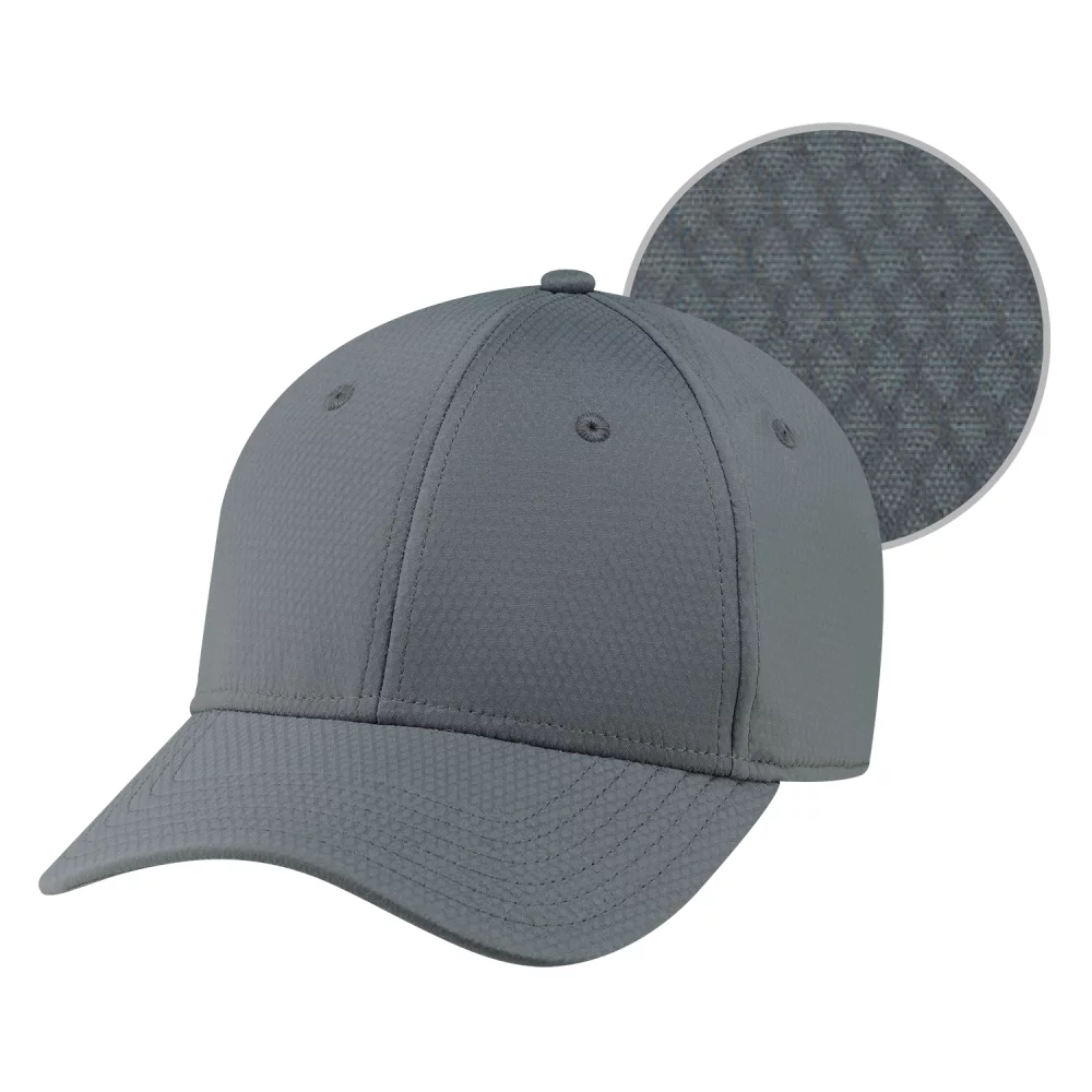 Casquette en polyester de classe A avec diamants et spandex.