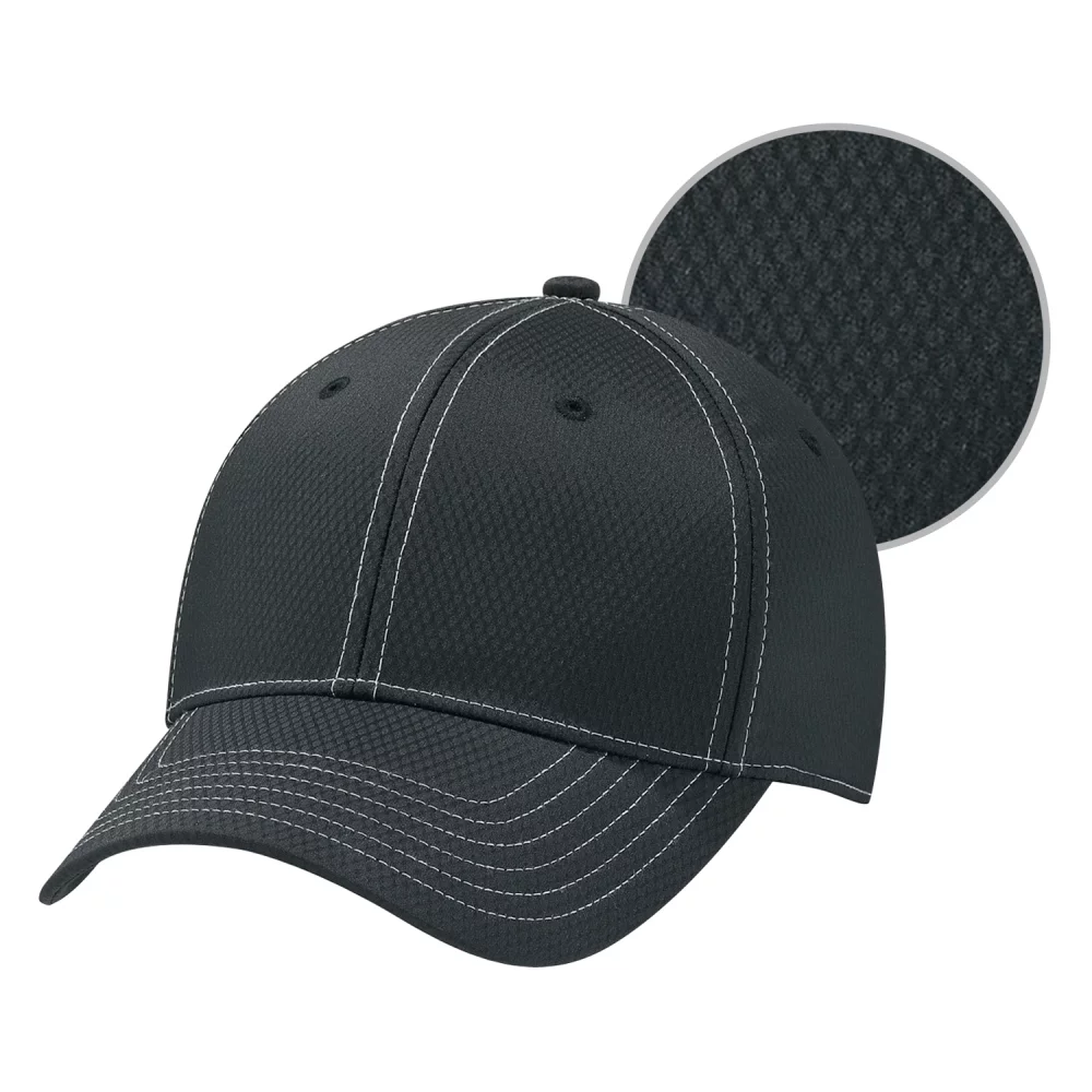 Casquette en diamant en polyester A-Flex et spandex