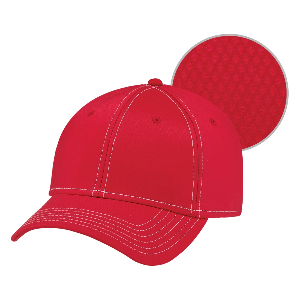 Casquette en diamant en polyester A-Flex et spandex