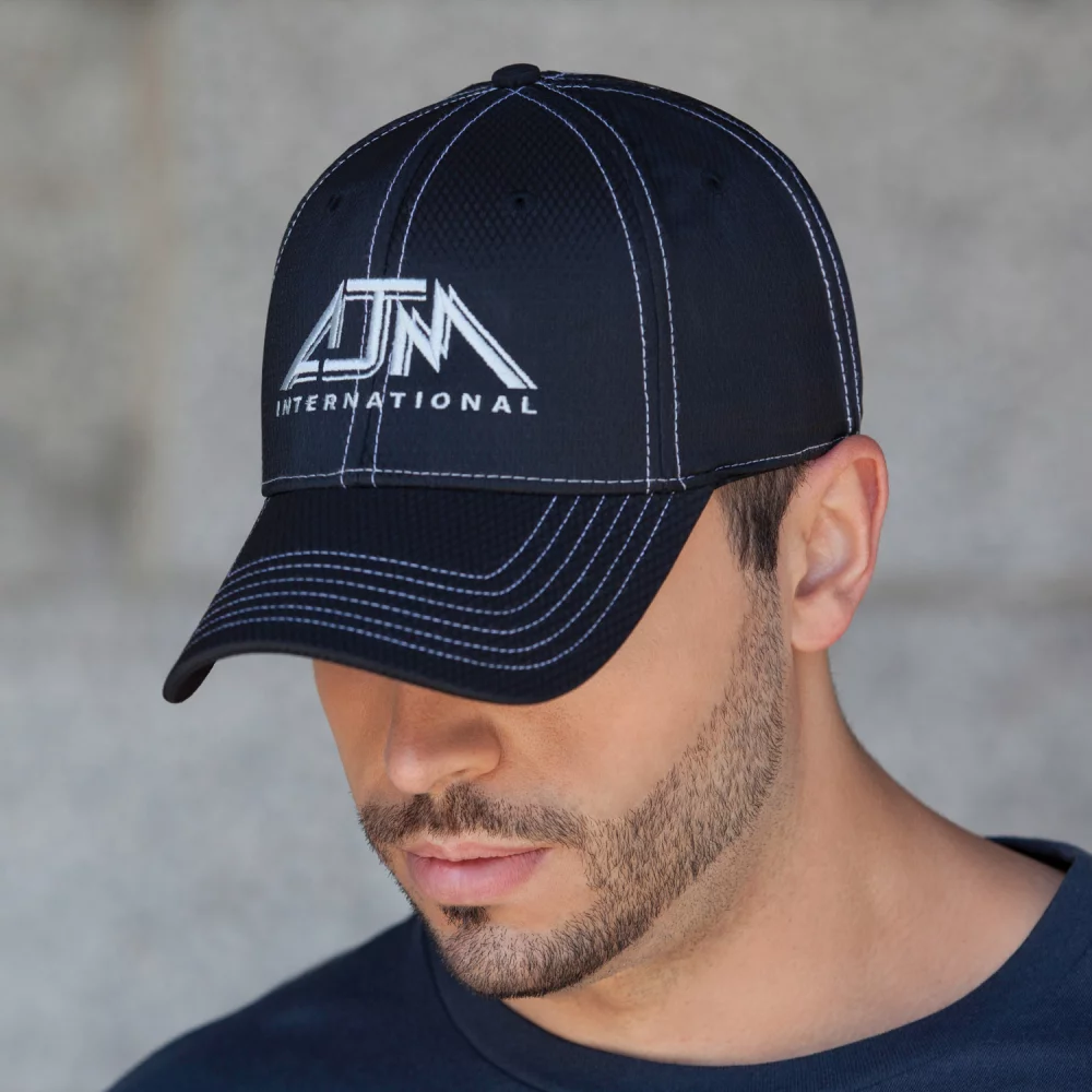 Casquette en diamant en polyester A-Flex et spandex