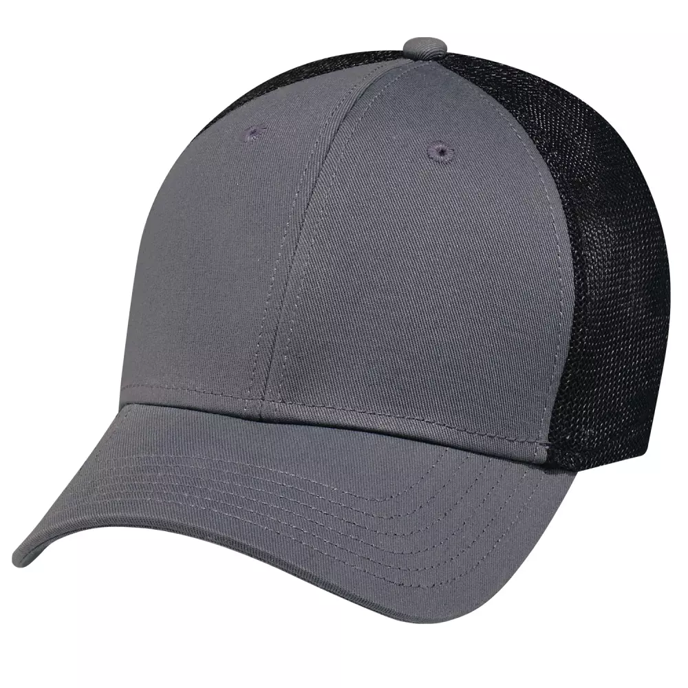 Casquette en sergé de coton/polyester et mesh en spandex A-Flex Deluxe Chino