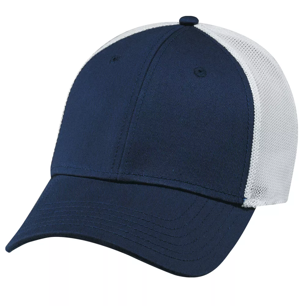 Casquette en sergé de coton/polyester et mesh en spandex A-Flex Deluxe Chino