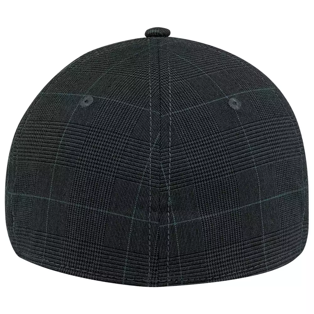 Casquette en polyester à carreaux A-Flex et spandex