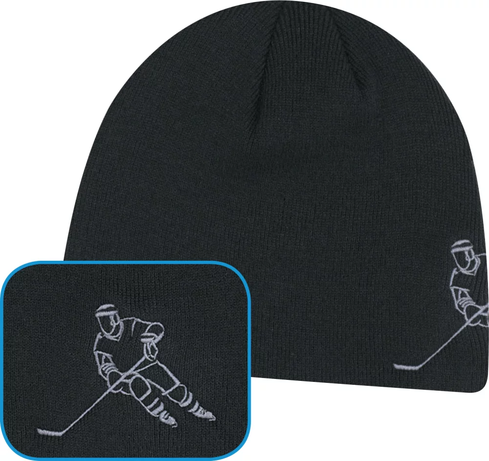 Casquette de planche de sport en acrylique (joueur de hockey)