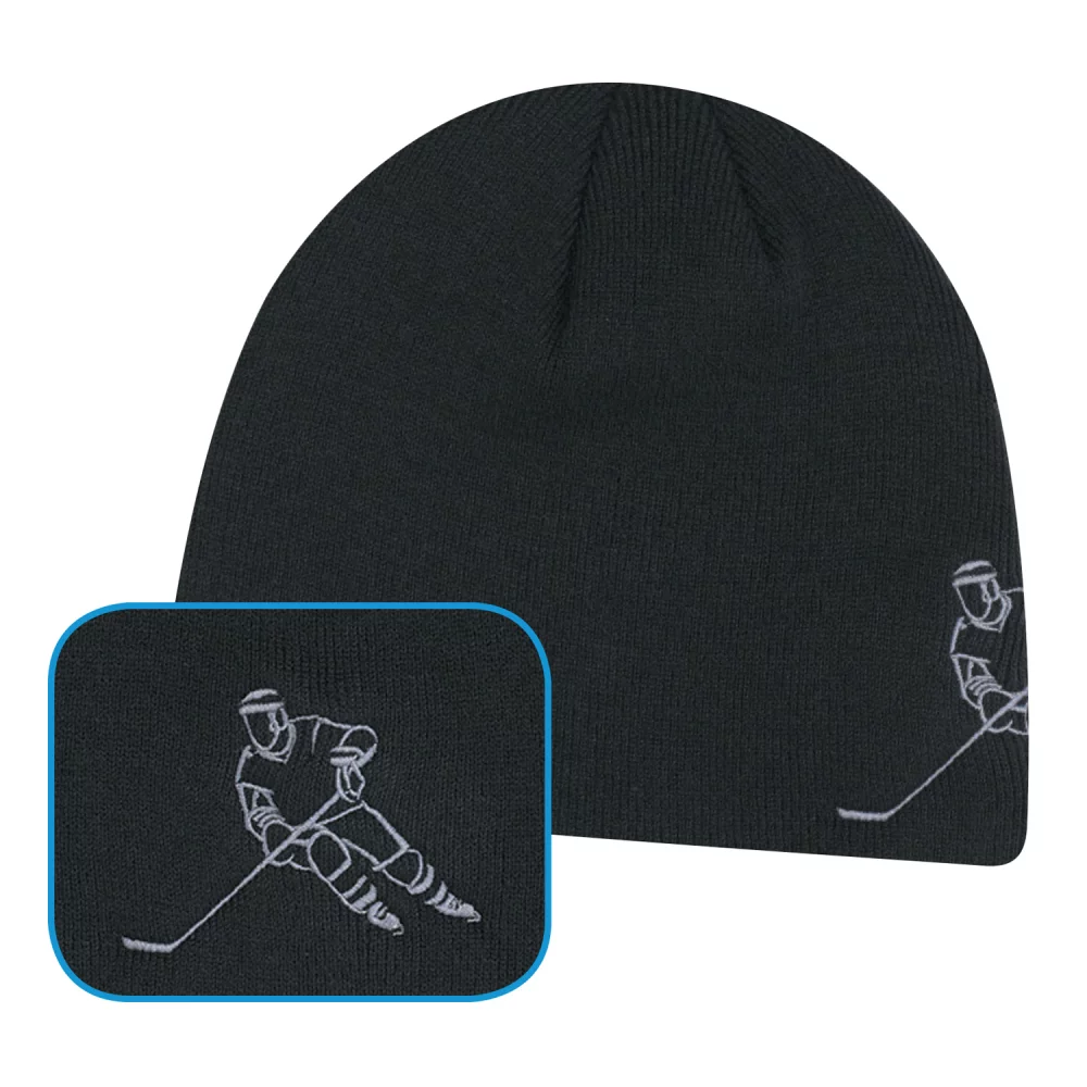Casquette de planche de sport en acrylique (joueur de hockey)