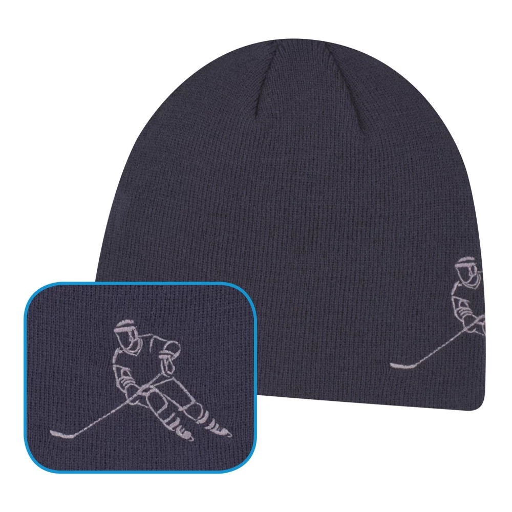 Casquette de planche de sport en acrylique (joueur de hockey)