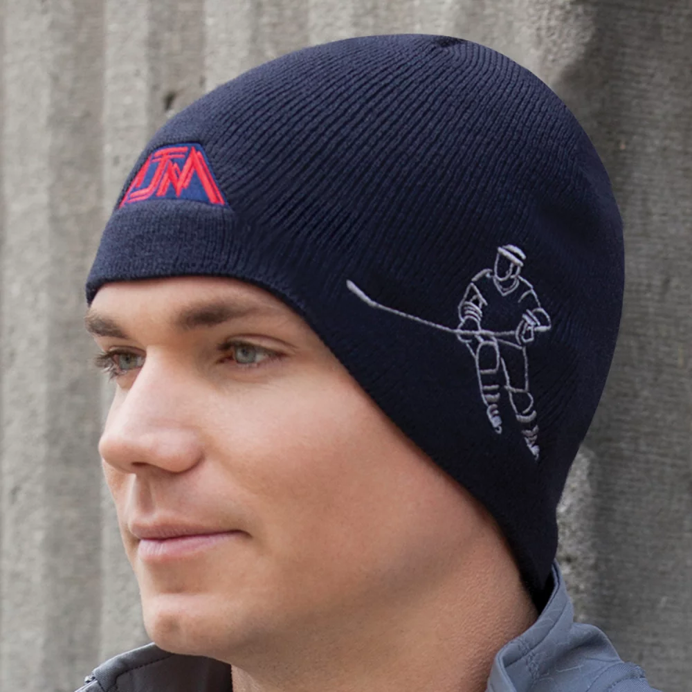 Casquette de planche de sport en acrylique (joueur de hockey)
