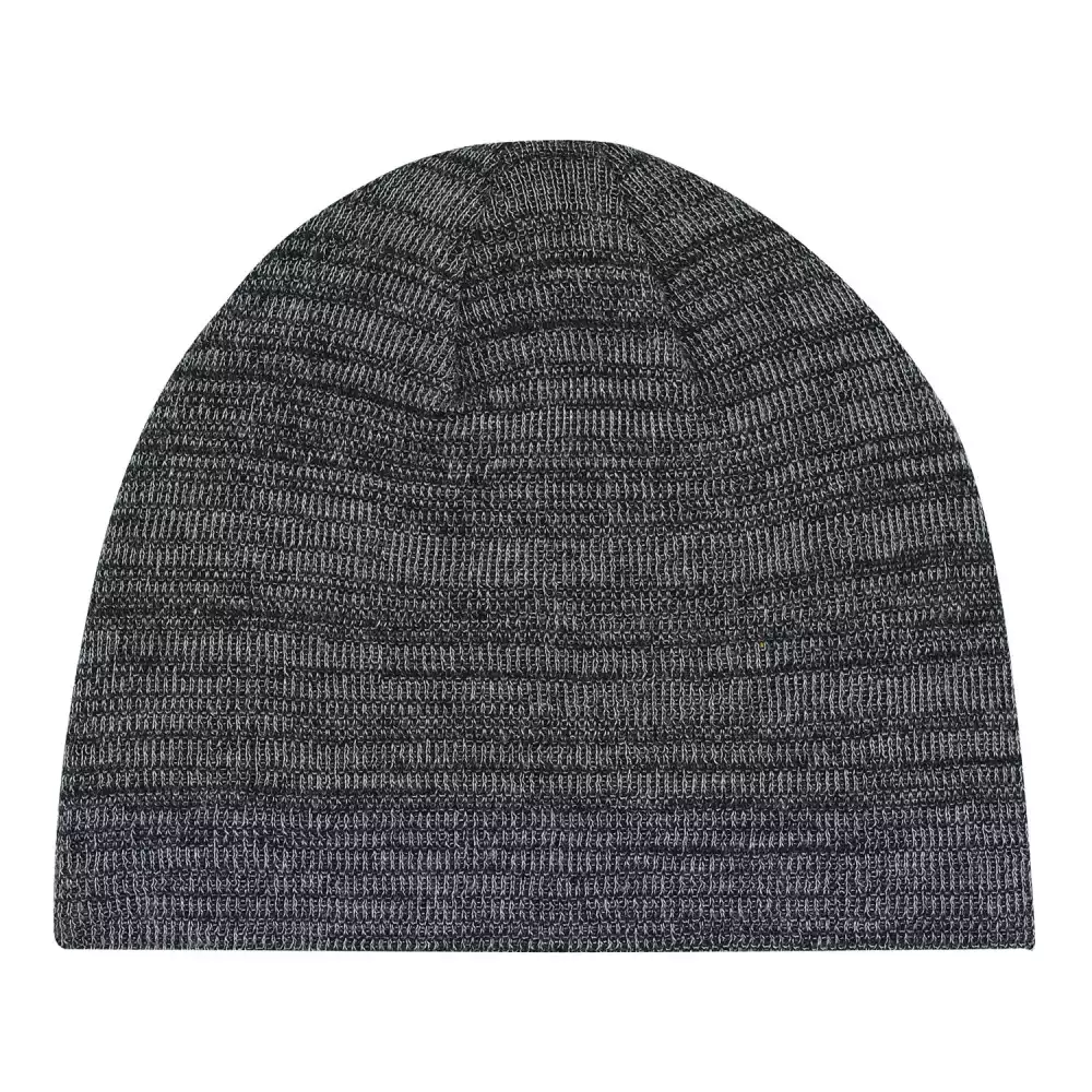 Planche acrylique avec bonnet en tricot côtelé marbré